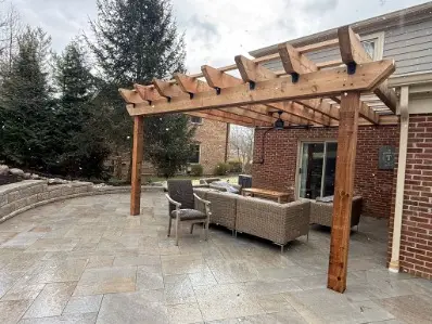 Custom Patio with Pergola by All Decked Out 864