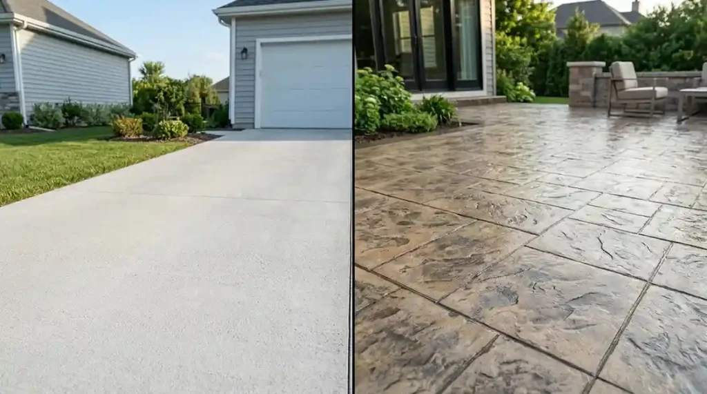 Concrete driveway and patio company