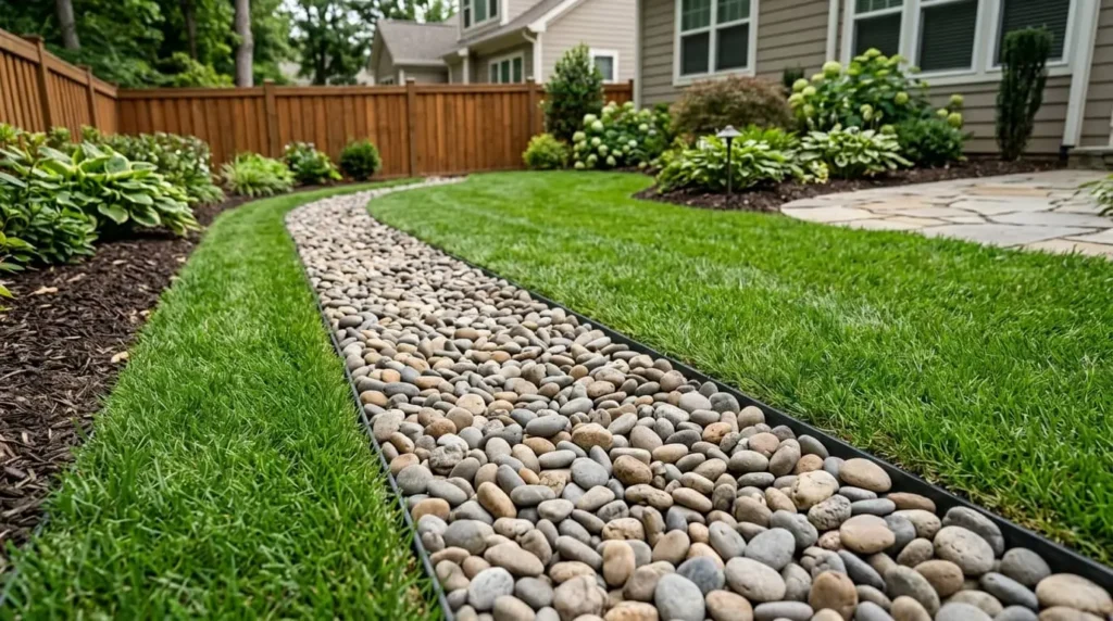 french drain system installed