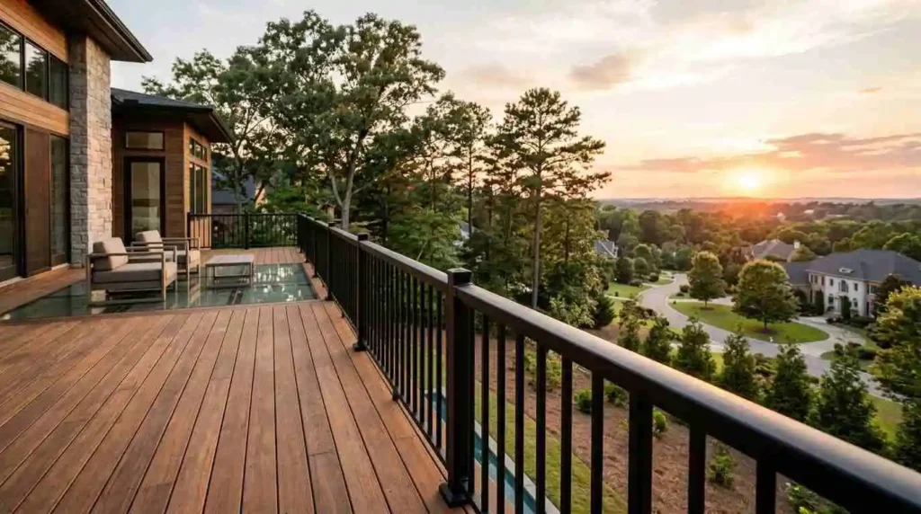 aluminum deck railing